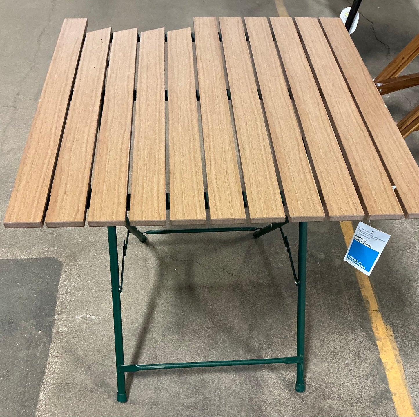 THRIFTY 70 - Square Casual Traditional Patio End Table Green - Open Box - DAMAGED(See Pictures)- FINAL SALE- NO RETURNS - AS IS - FOR PICKUP ONLY
