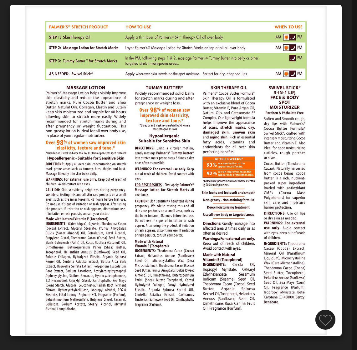 Palmers Cocoa Butter Formula Custom Mother/Baby Kit- 4ct