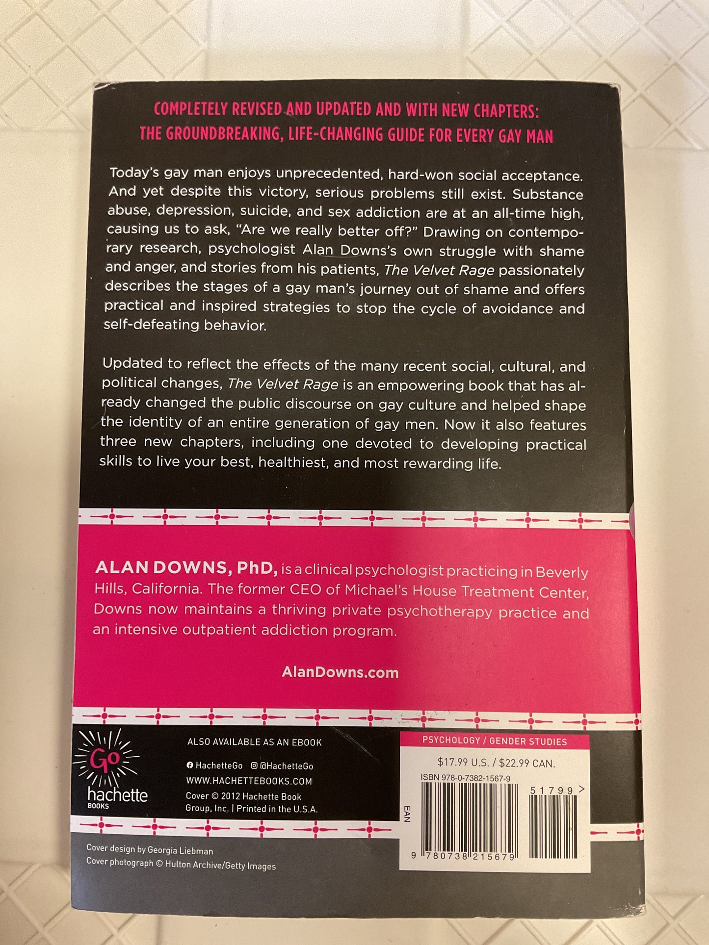 The Velvet Rage Book by Alan Downs