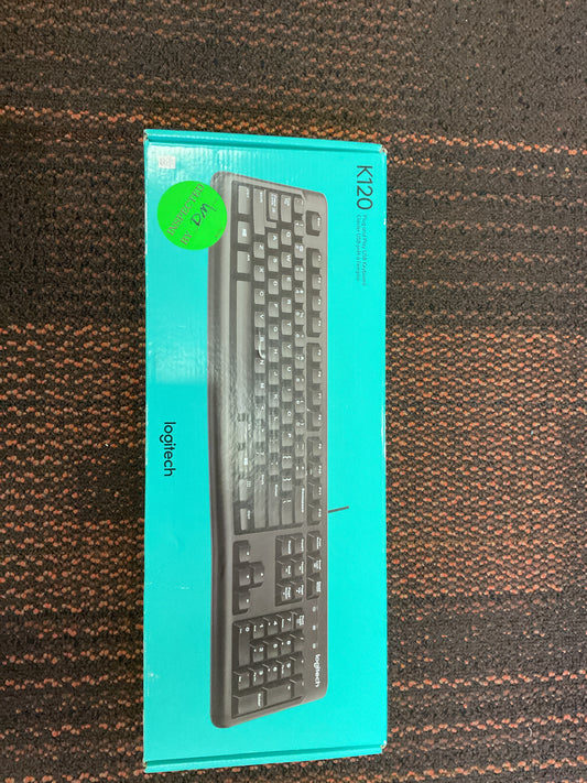 Logitech K120 Ergonomic Desktop USB Keyboard - Black