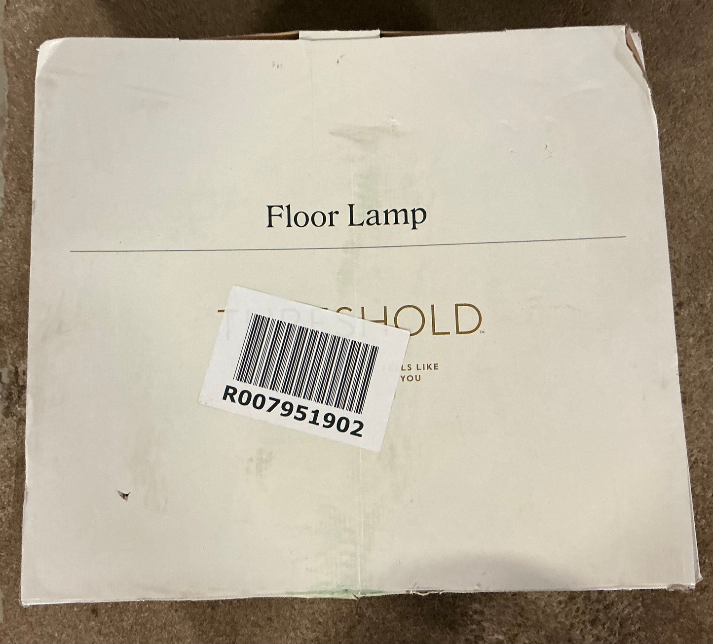 68"x41" Knurled Metal Arc Floor Lamp with Tiered Shade - Brass - Curved Standing Illumination for Living Room - Some Cosmetic Damage - (see pictures ) - LAMPS MAY BE OUT OF BOX - FOR PICKUP ONLY