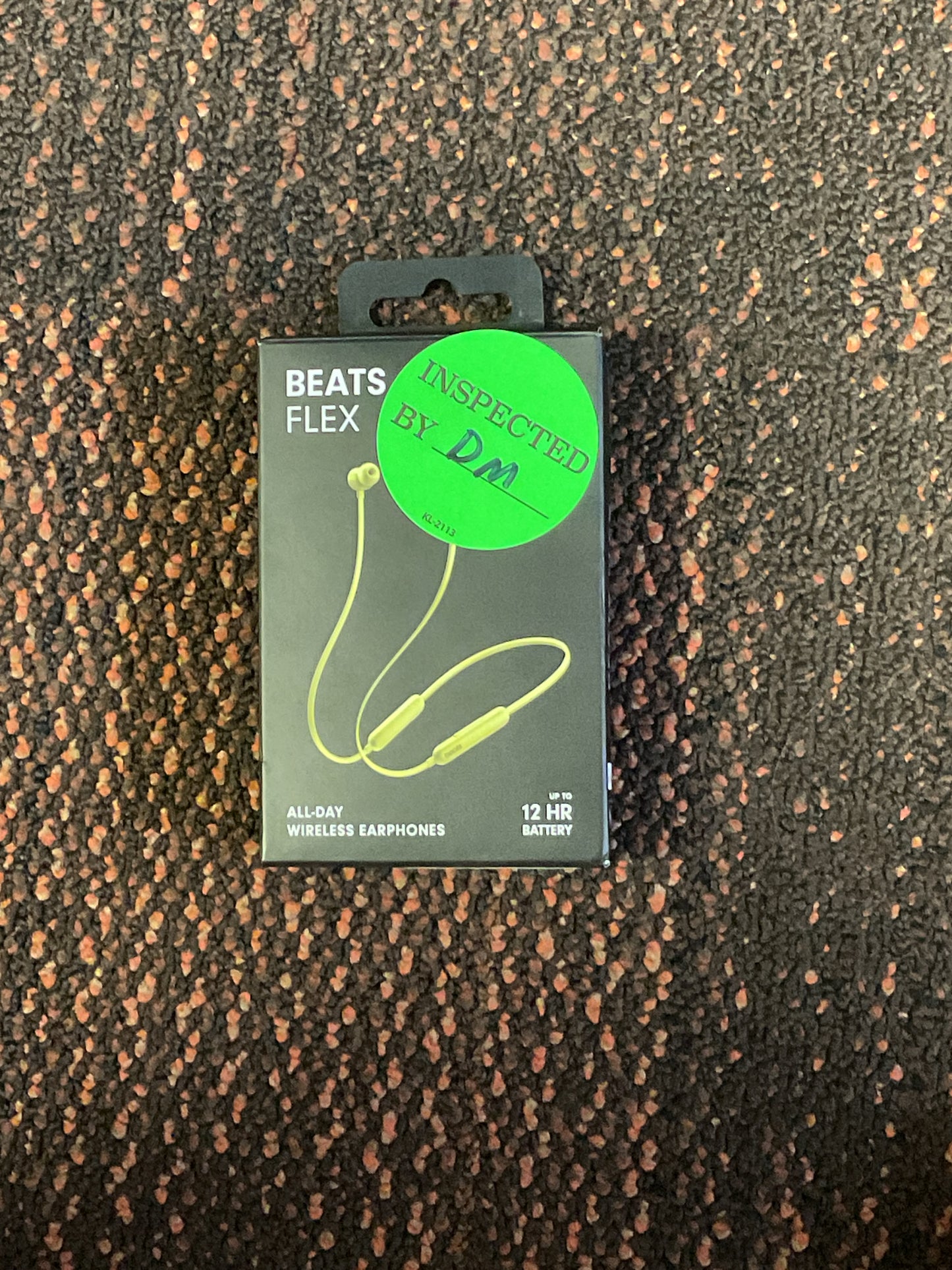 Yellow Beats Flex Wireless Earphones