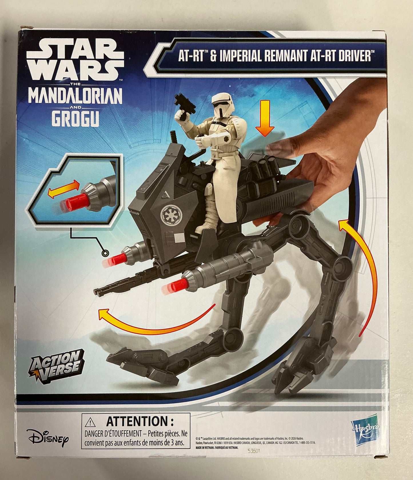 Star Wars ActionVerse AT-RT & Imperial Remnant AT-RT Driver - Minor Box Damage (see pictures)