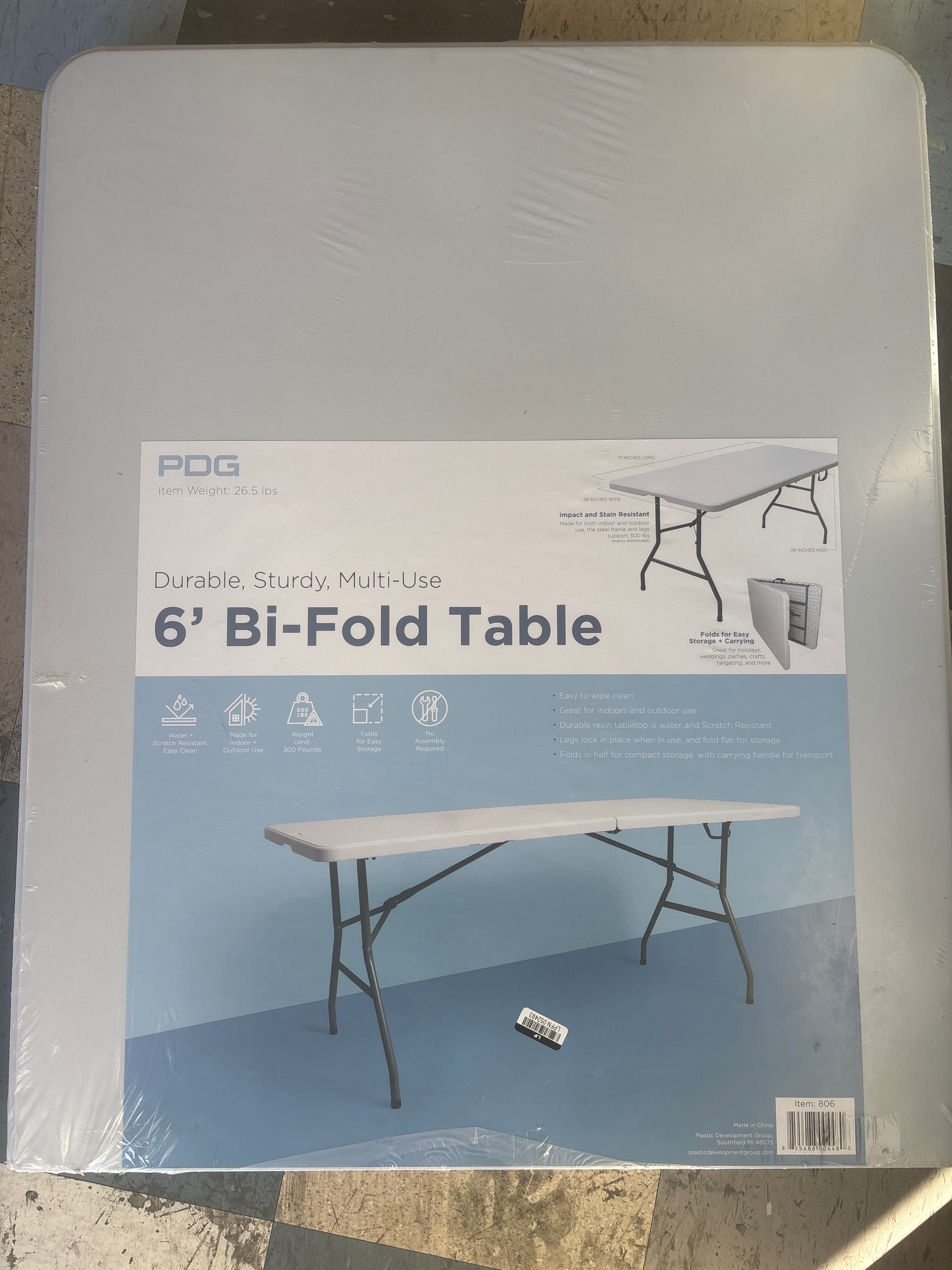 Peakform 6' Folding Banquet Table Off White – Discount 70 Online