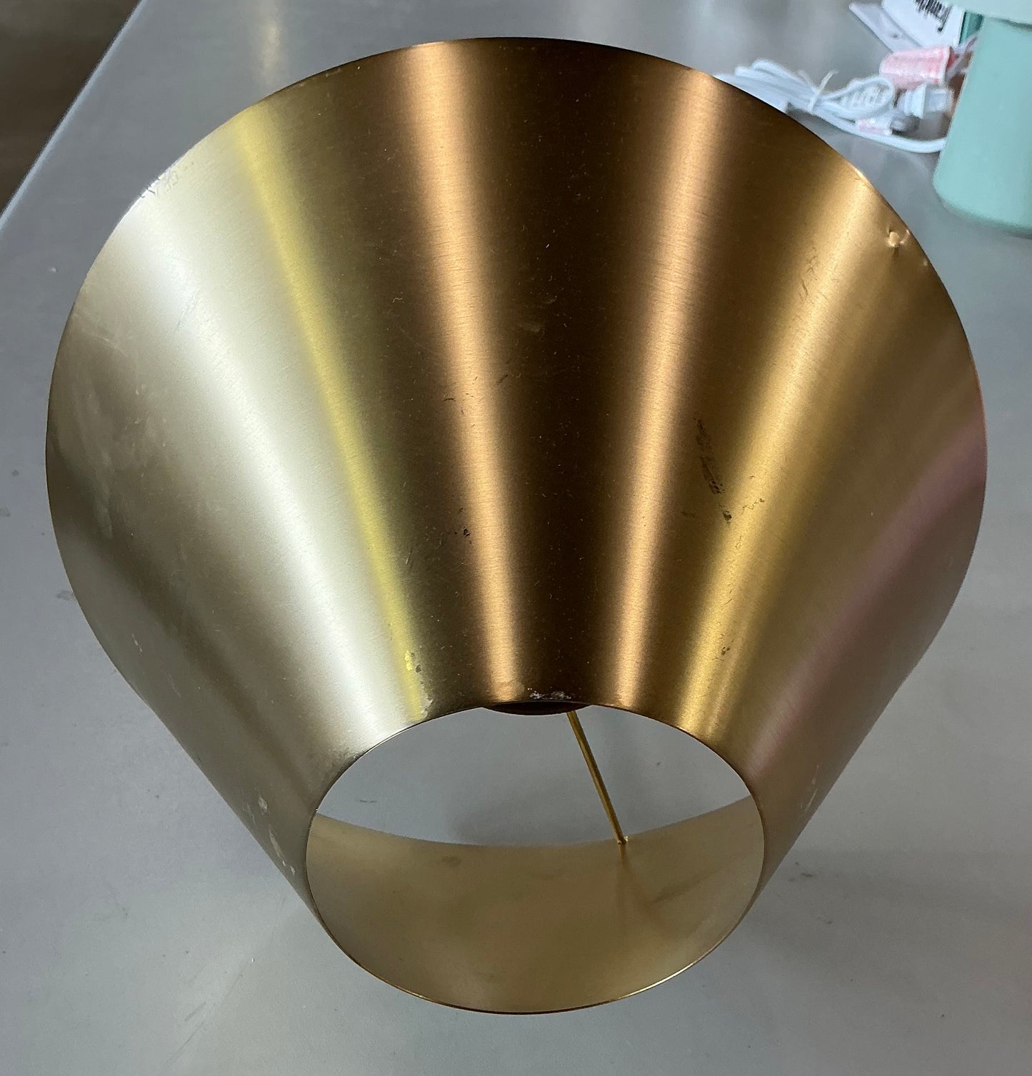 THRIFTY 70 - Metal Wall Sconce Brass - Threshold™ designed with Studio McGee - Open Box - USED/MISSING CORD & REMOTE (See Pictures)- FINAL SALE- NO RETURNS - AS IS