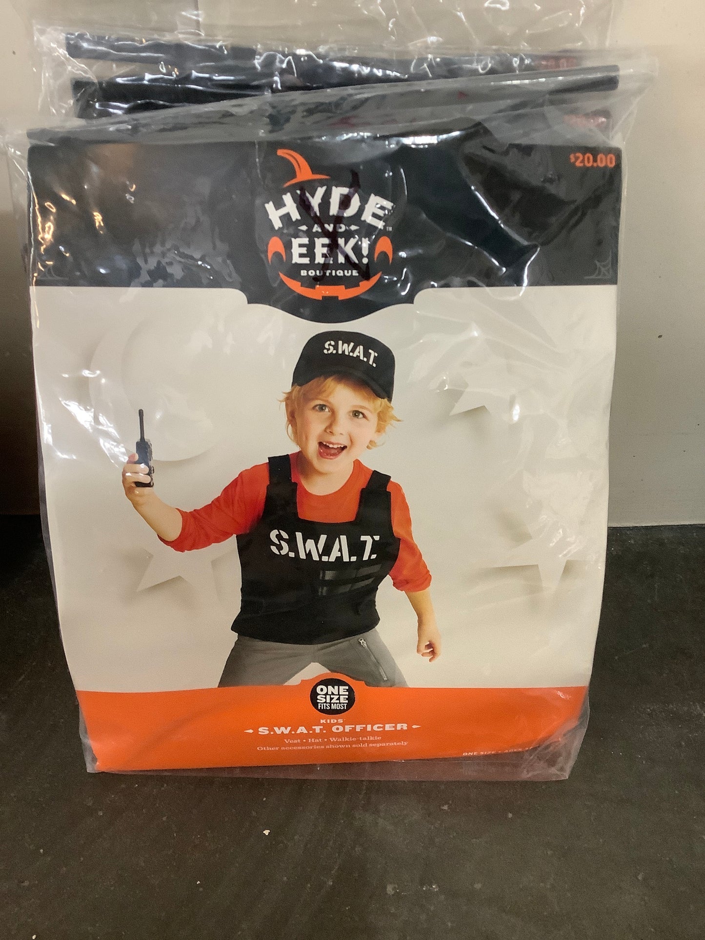 SWAT officer kids one size fits most 