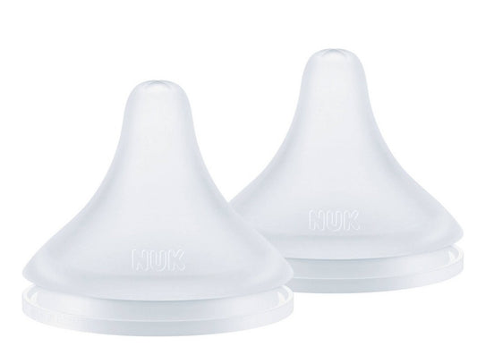 NUK Perfect Match Bottle Nipples - Medium Flow - 2pk