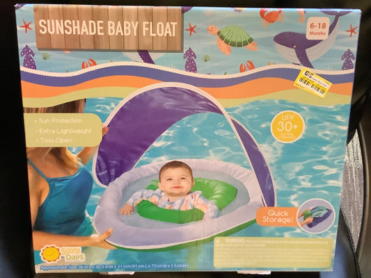 Sunny Days Baby Float - Dark Green/Periwinkle/Blue