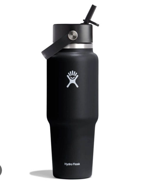 Hydro Flask 32 oz Travel Bottle with Flex Straw Cap - Minor cosmetic damage
