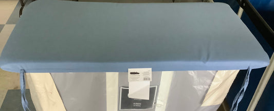 17"x37" Outdoor Bench Cushion Quilted Blue