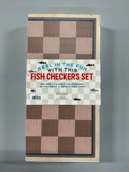 ECCOLO - Reel Deal Fish Checkers Set
