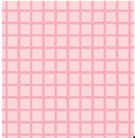 (Clearance)Pippi Post Contact Paper Pink Grid, Teacher Supplies