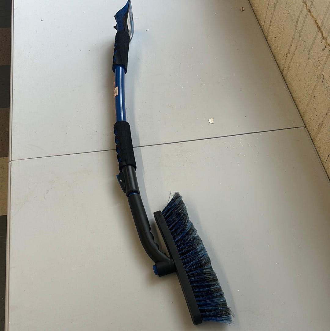 Extendable Snow Brush Ice Scraper - Blue