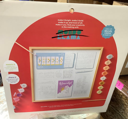 Paint - by - Number Matchbook Art Kit