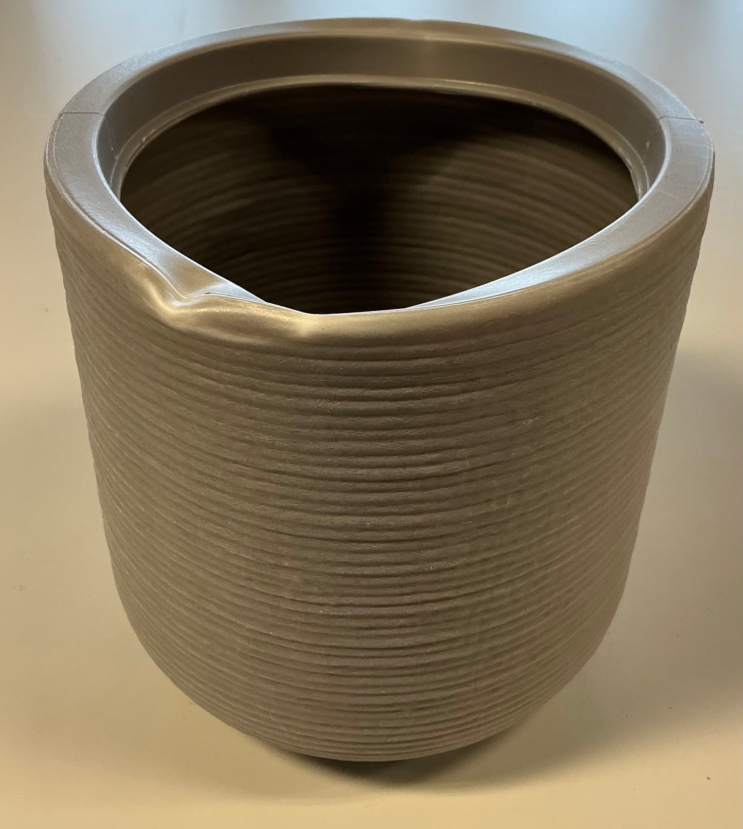 Fluted Outdoor Planter - Gray - 8" - Threshold™ - Minor Shipping Damage (see pictures)