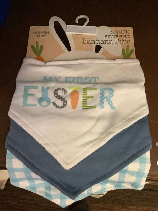 3-Pack Easter Bandanna Bibs