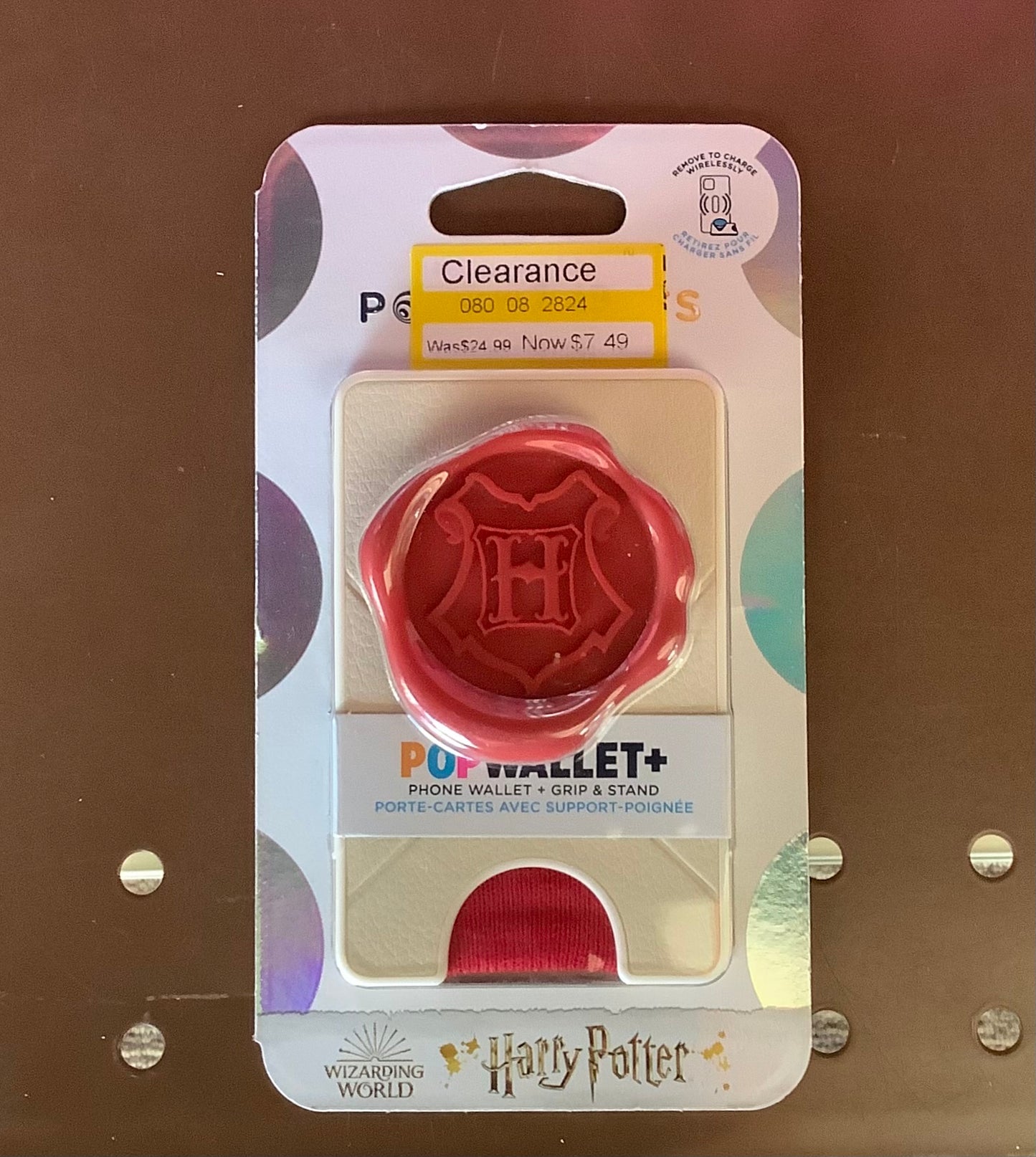POPwallet + grip and stand - Hogwarts letter