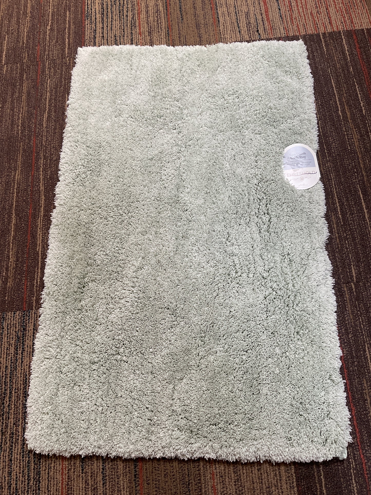 (Clearance) FINAL SALE 21"x34" Spa Plush Bath Rug Sage Green