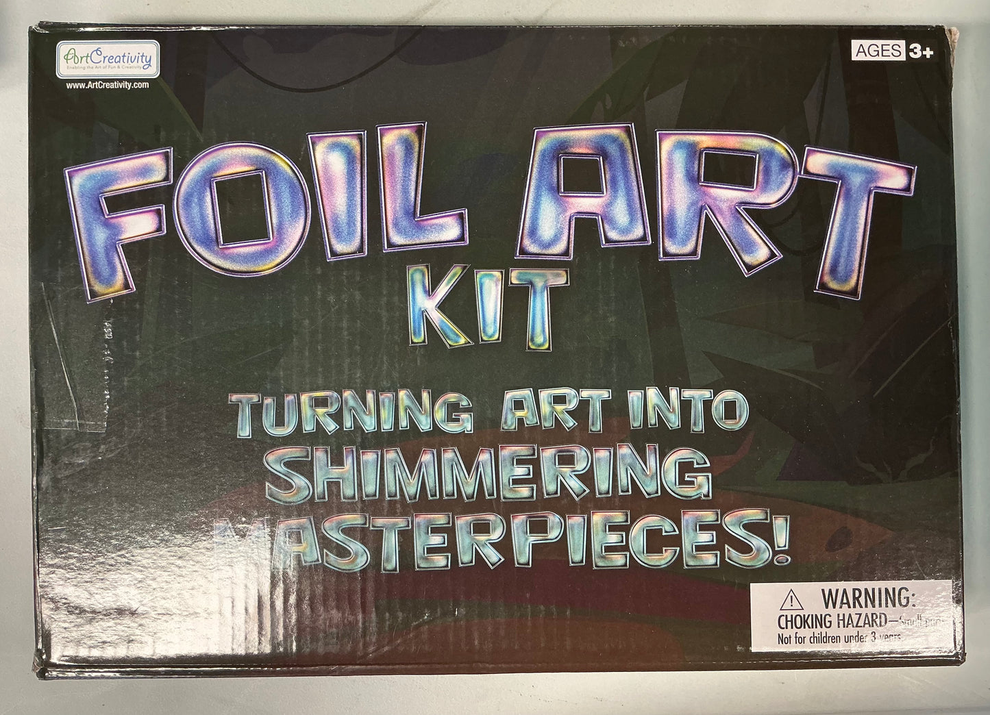 Foil Art Kit - Includes 100 Foam Stickers, 10 Picture Canvases & 100 Colorful Foil Sheets