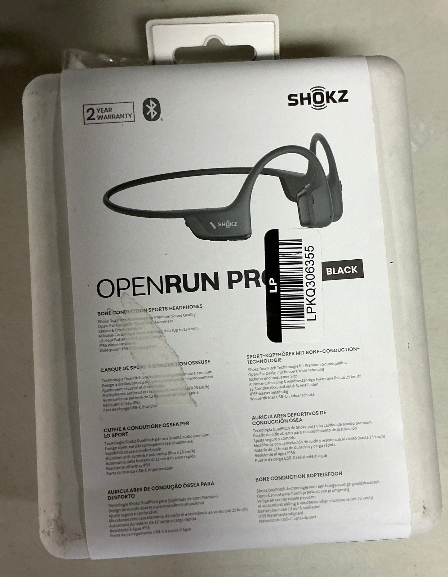 Shokz openrun pro 2 bone conduction sports headphones - OPEN BOX