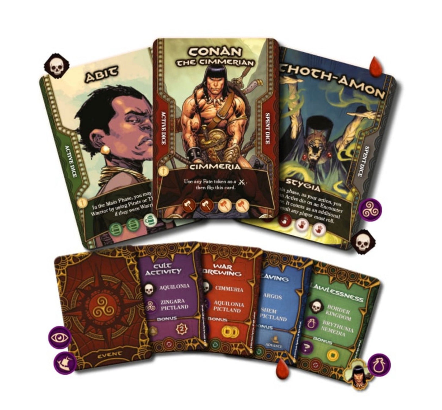 The Adventures of Conan board game published by Gale Force Nine