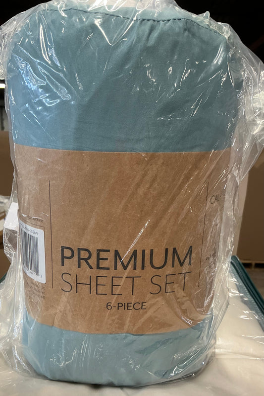 ienjoy Home Solids in Style by The Home Collection 6-Piece Bed Sheet Sets. Cal king