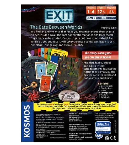 KOSMOS EXIT: The Game - The Gate Between Worlds escape room board game for the home