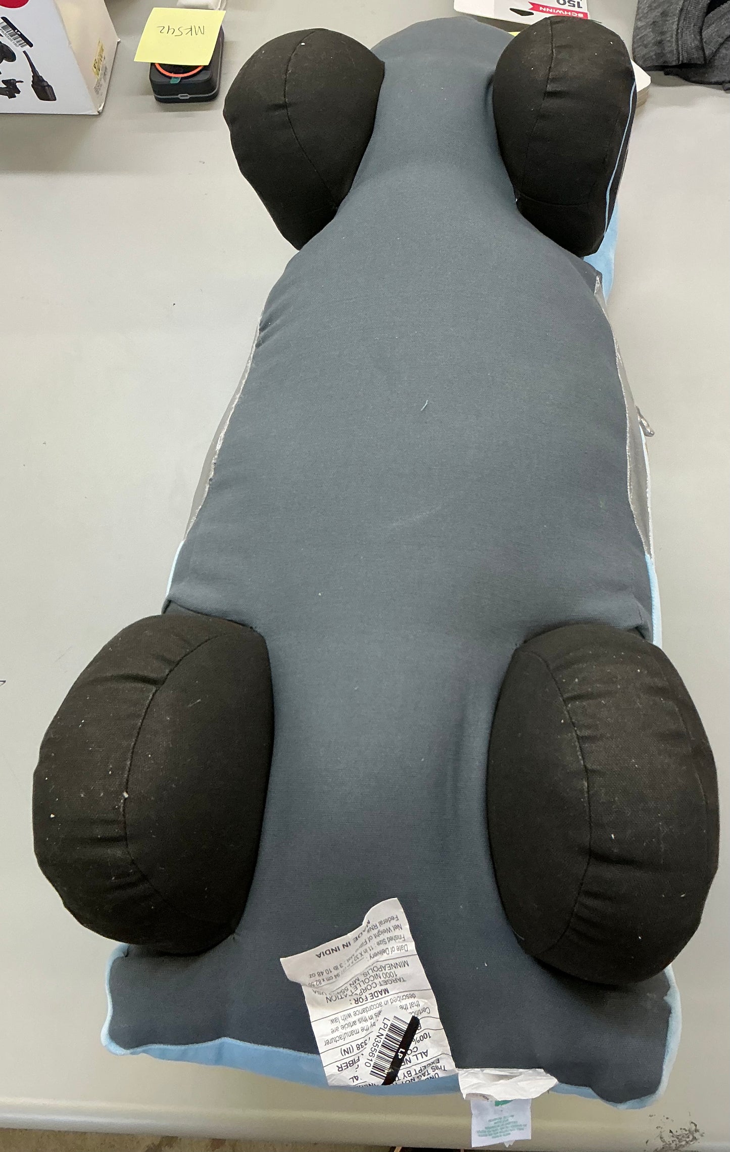 Hot wheels classic jumbo car weighted plush kids’ throw pillow blue - SOME MINOR COSMETIC FLAWS - OUT OF PACKAGE