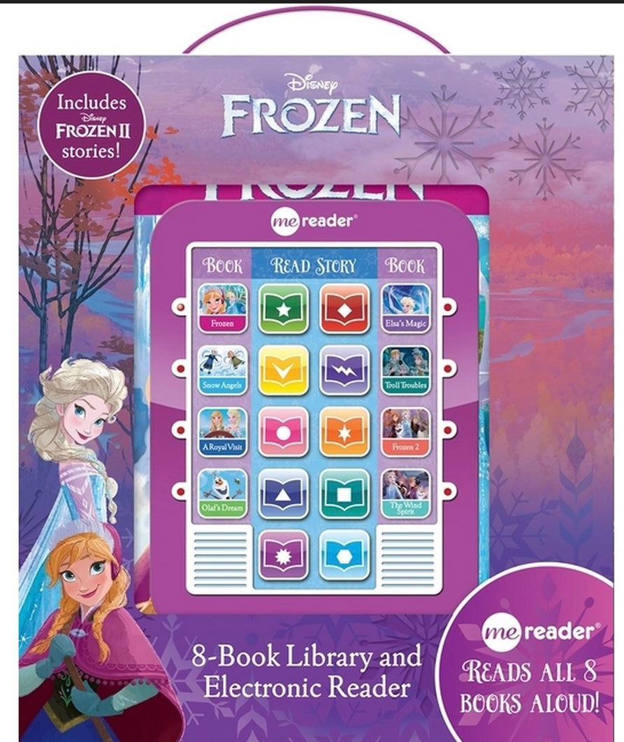 Pi Kids Frozen and Frozen II Electronic Me Reader and 8-Book Library Boxed Set