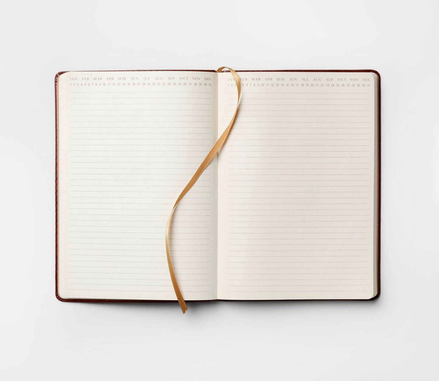 192-page leatherette notebook in dark brown