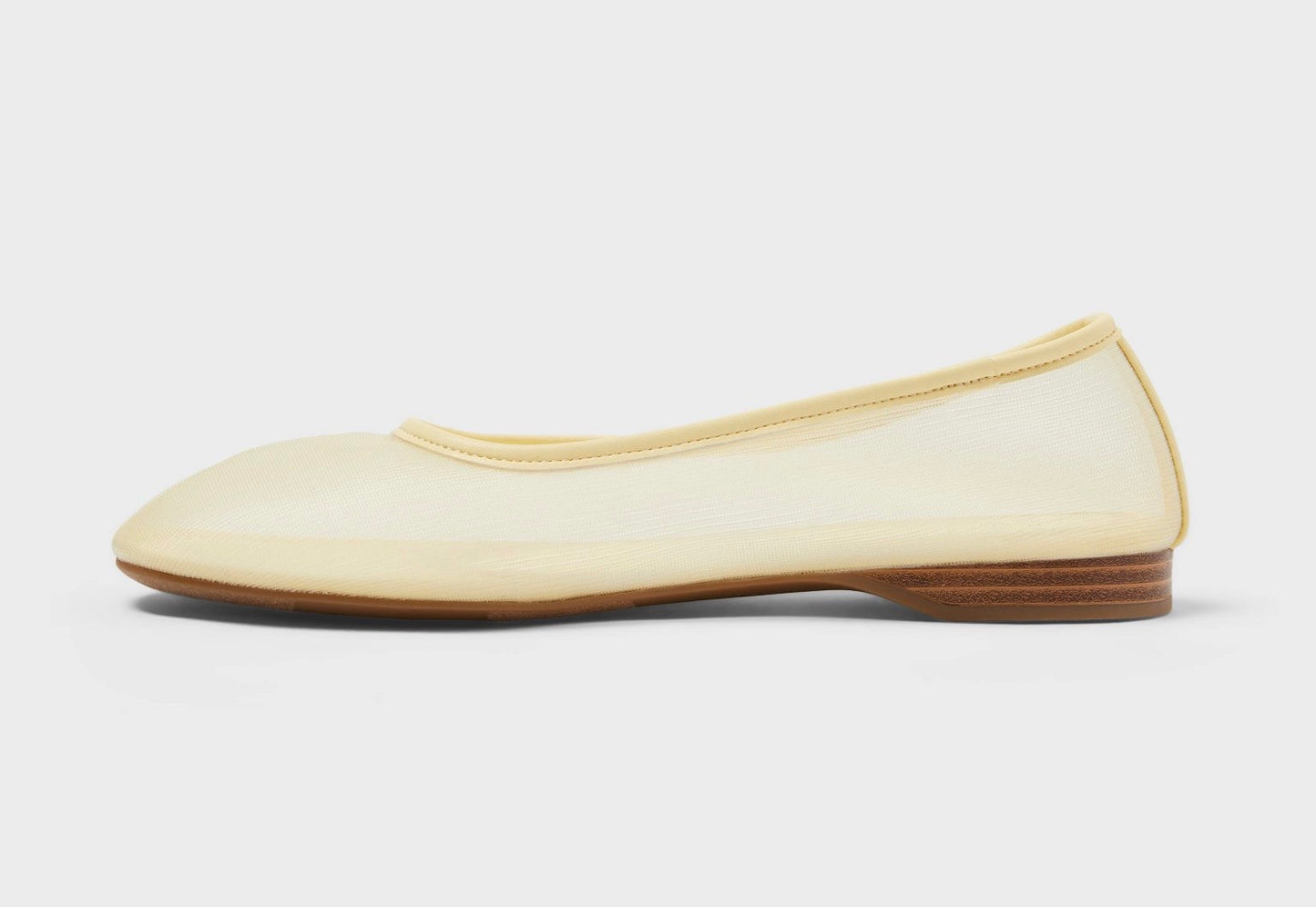 Yellow mesh slip-on ballet flat from A New Day size 9