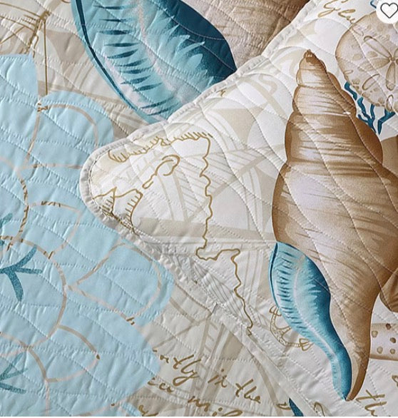 Caribbean Joe Coastal Print 3-pc. Quilt Set king