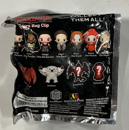 Dungeons and Dragons collectors bag clip - blind bag
