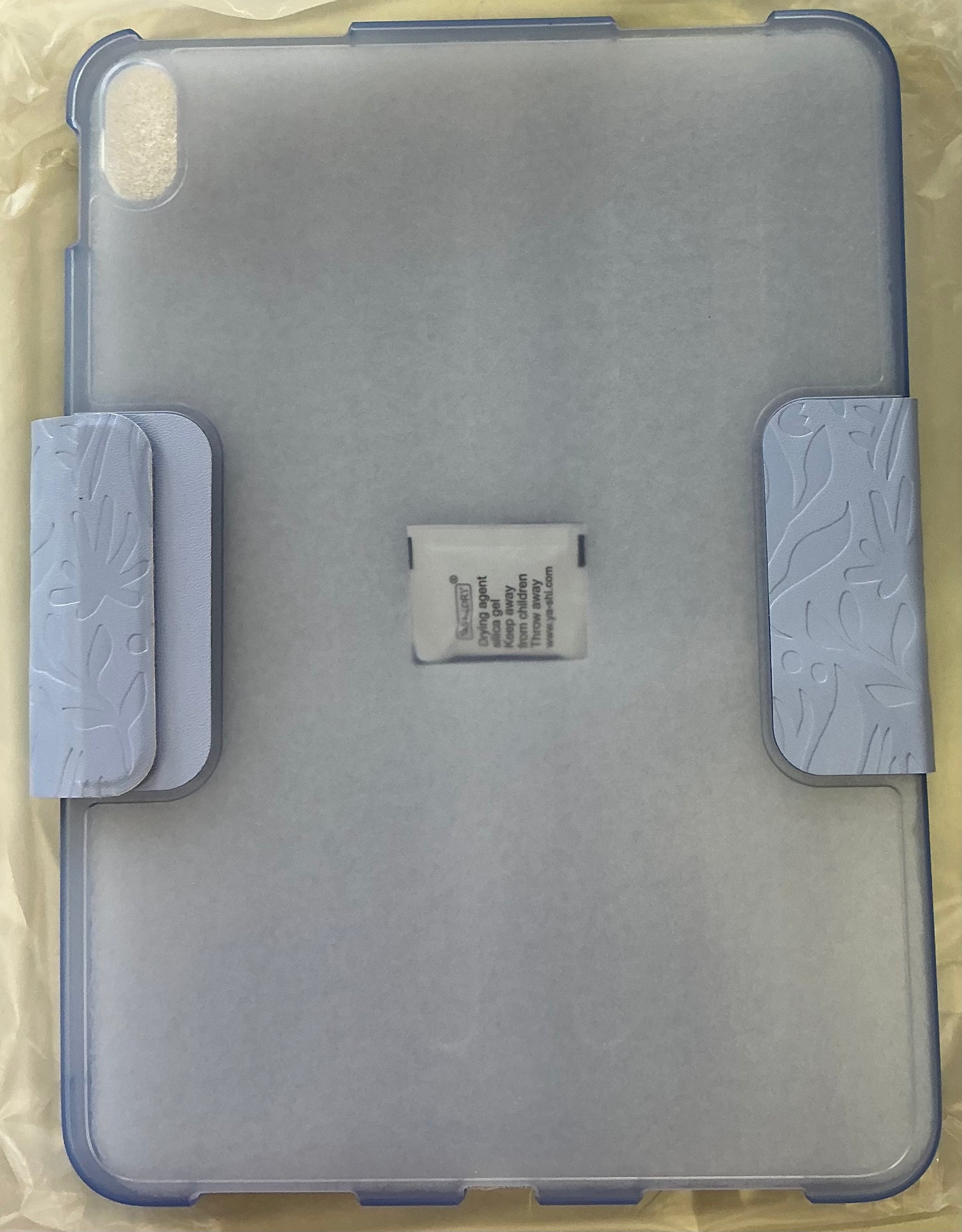 Case designed for the iPad (A16) 11-inch and iPad 10th Generation 10.9-inch light blue floral embossed protective case