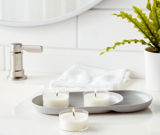 Room Essentials unscented jumbo tealight candles in a 12-pack set