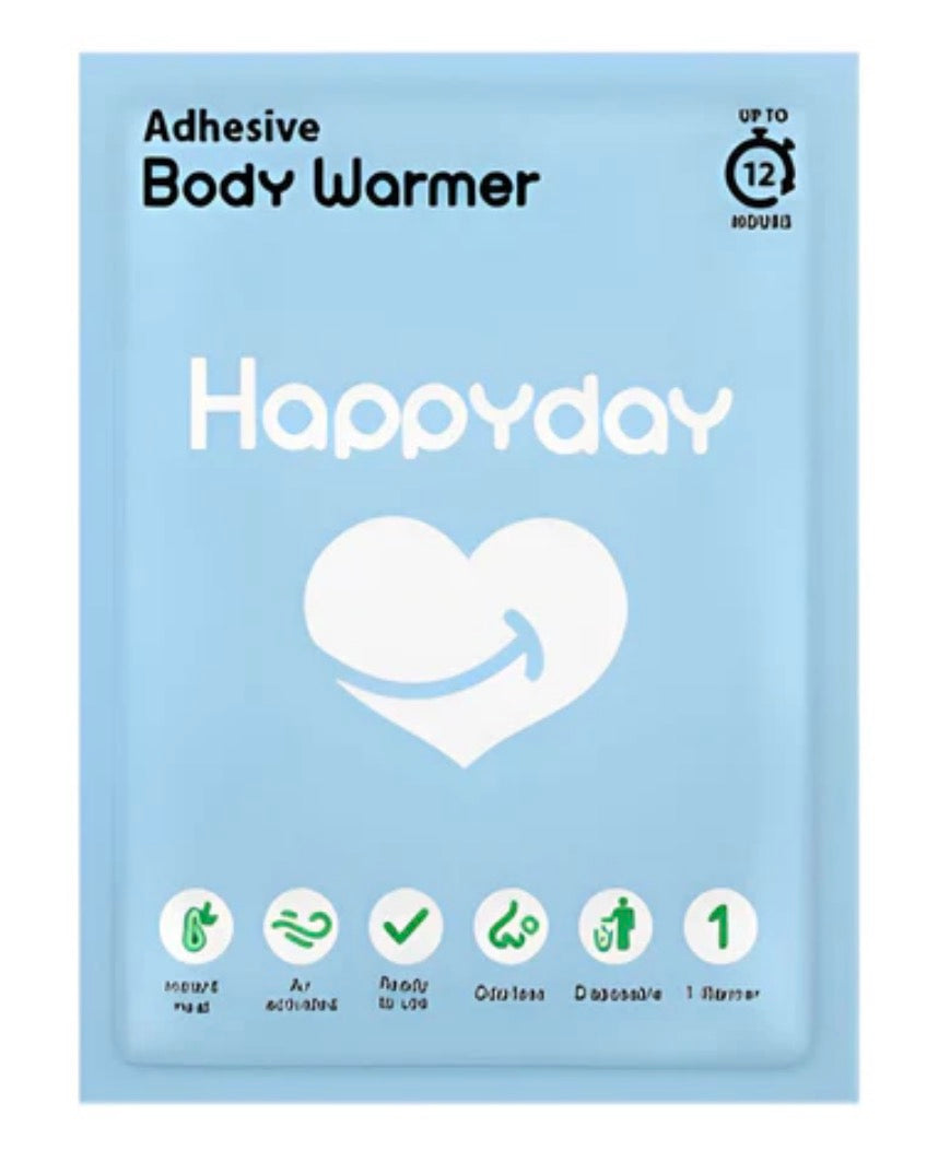 Happyday Body Warmer 40-pack featuring 12-hour air-activated heat