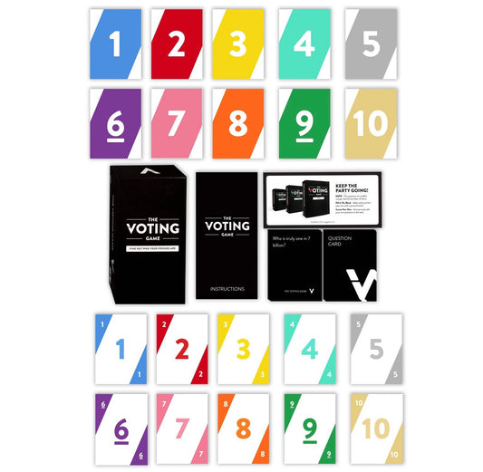 The Voting Game adult party card game by Player Ten