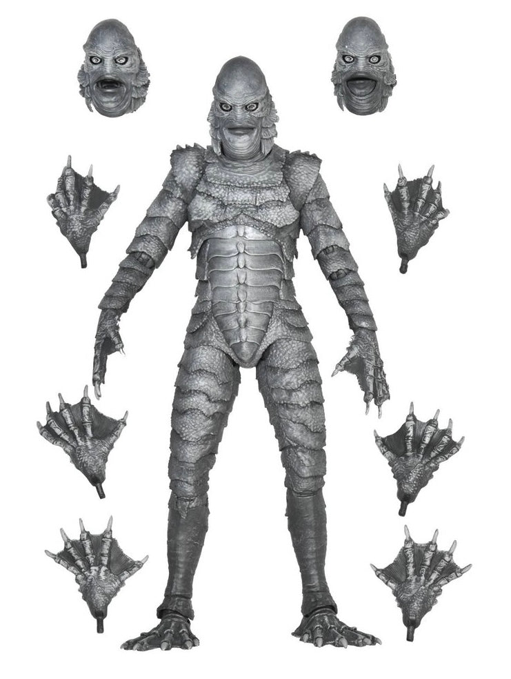 NECA Universal Monsters Ultimate Creature from the Black Lagoon B&W 7" Action Figure