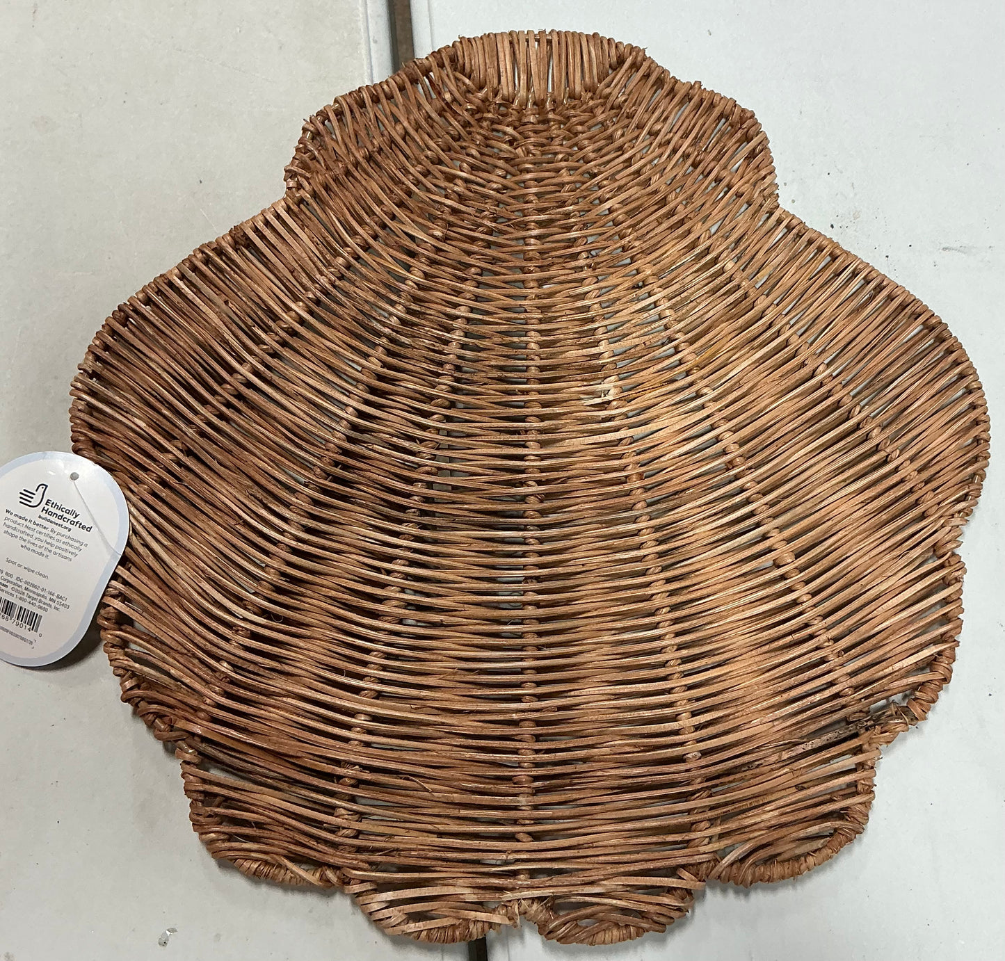 Woven rattan shell Charger