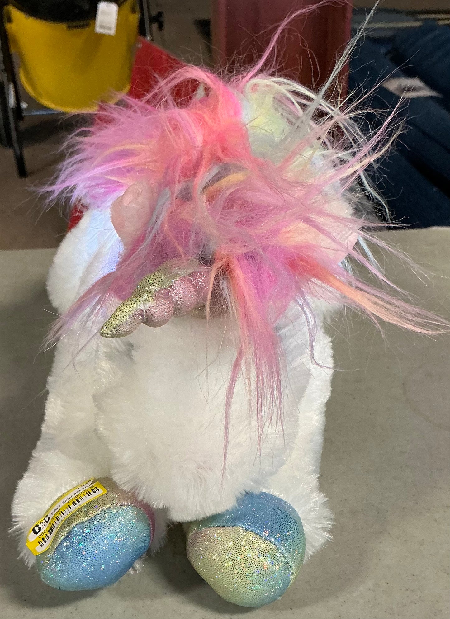 FAO Schwarz 14” glow brights unicorn plush