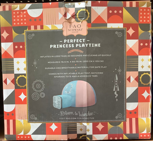 FAO Schwarz Inflatable Dome Princess Toy Tent
