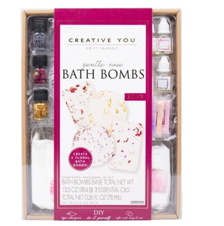 Creative You Gentle Rose Do-It-Yourself Bath Bombs Kit