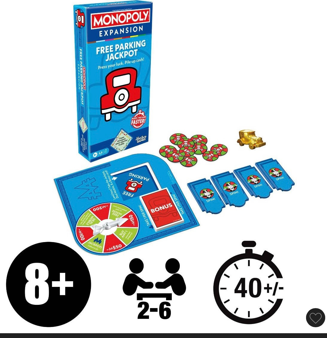 Monopoly expansion free parking jackpot game