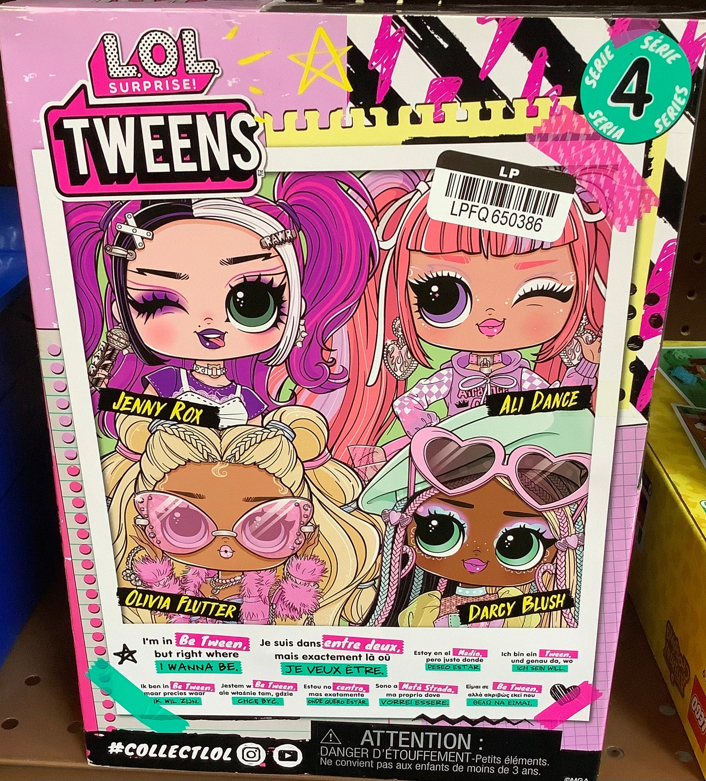 L.O.L. Surprise! Tweens Series 4 Fashion Doll Jenny Rox with
15 Surprises