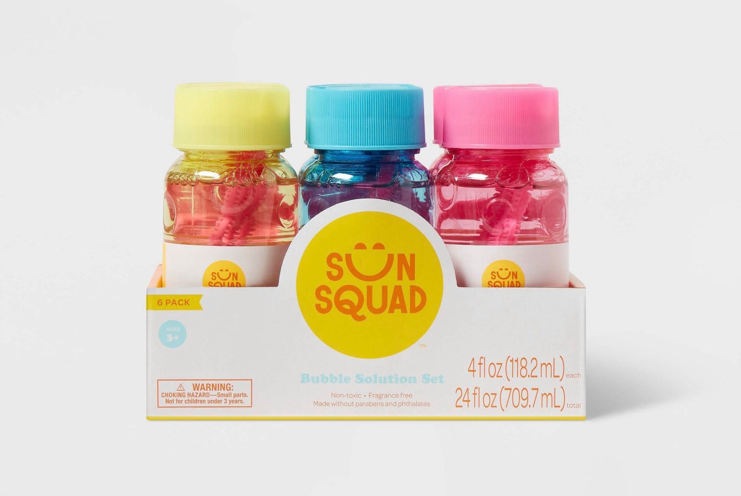 Sun Squad 6 pack-4 oz of bubbles is perfect for playing outdoors this summer