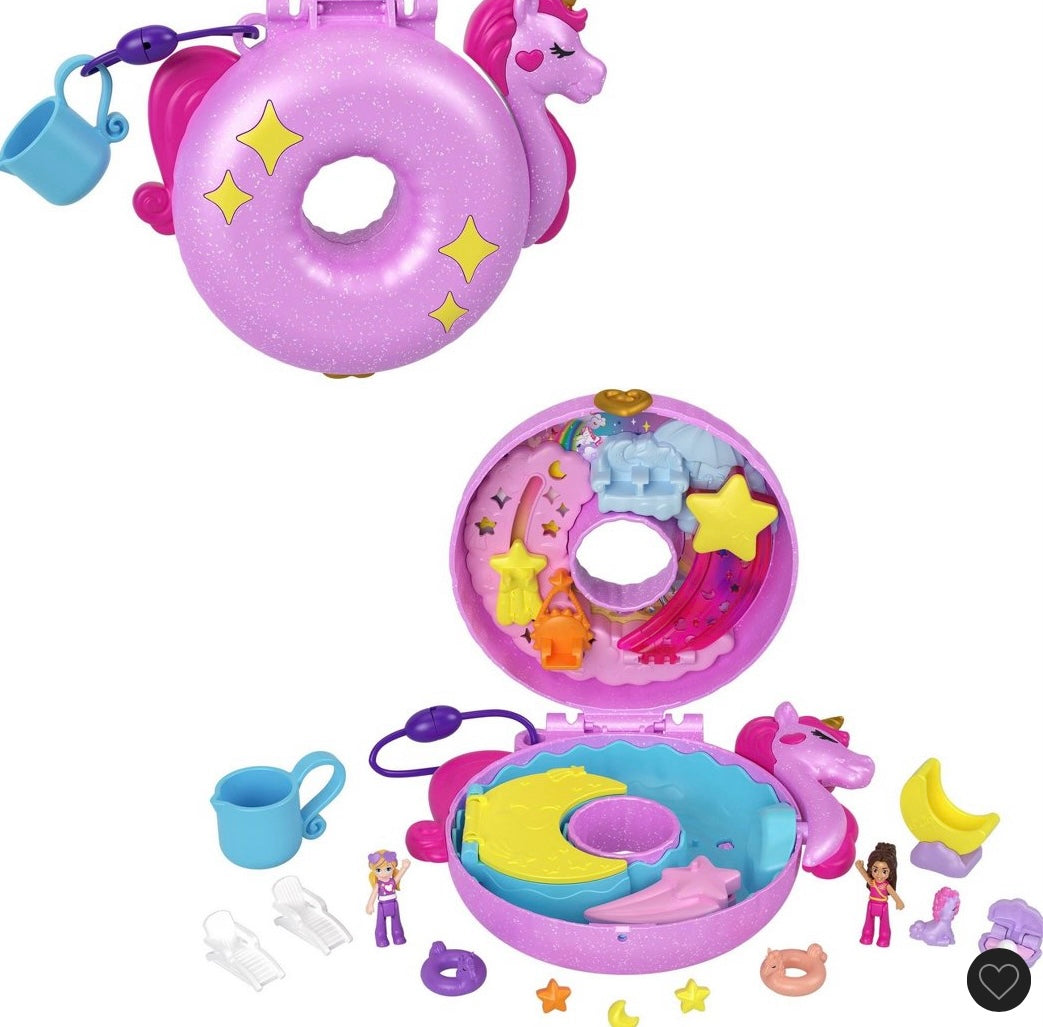 Polly Pocket Sparkle Cove Adventure Unicorn Floatie
Compact Playset