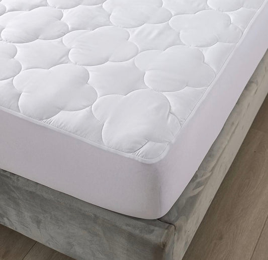 Royal Velvet European White Down Mattress Pad Twin-White