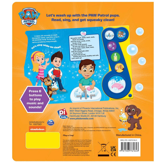 Nickelodeon PAW Patrol: Let's Wash Up! Sound Book