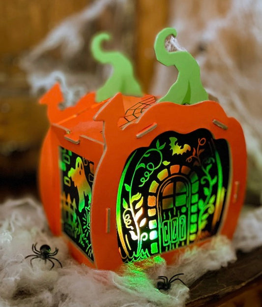 Box CanDIY Totally Spooky Pumpkin Lantern Scratch Art Set