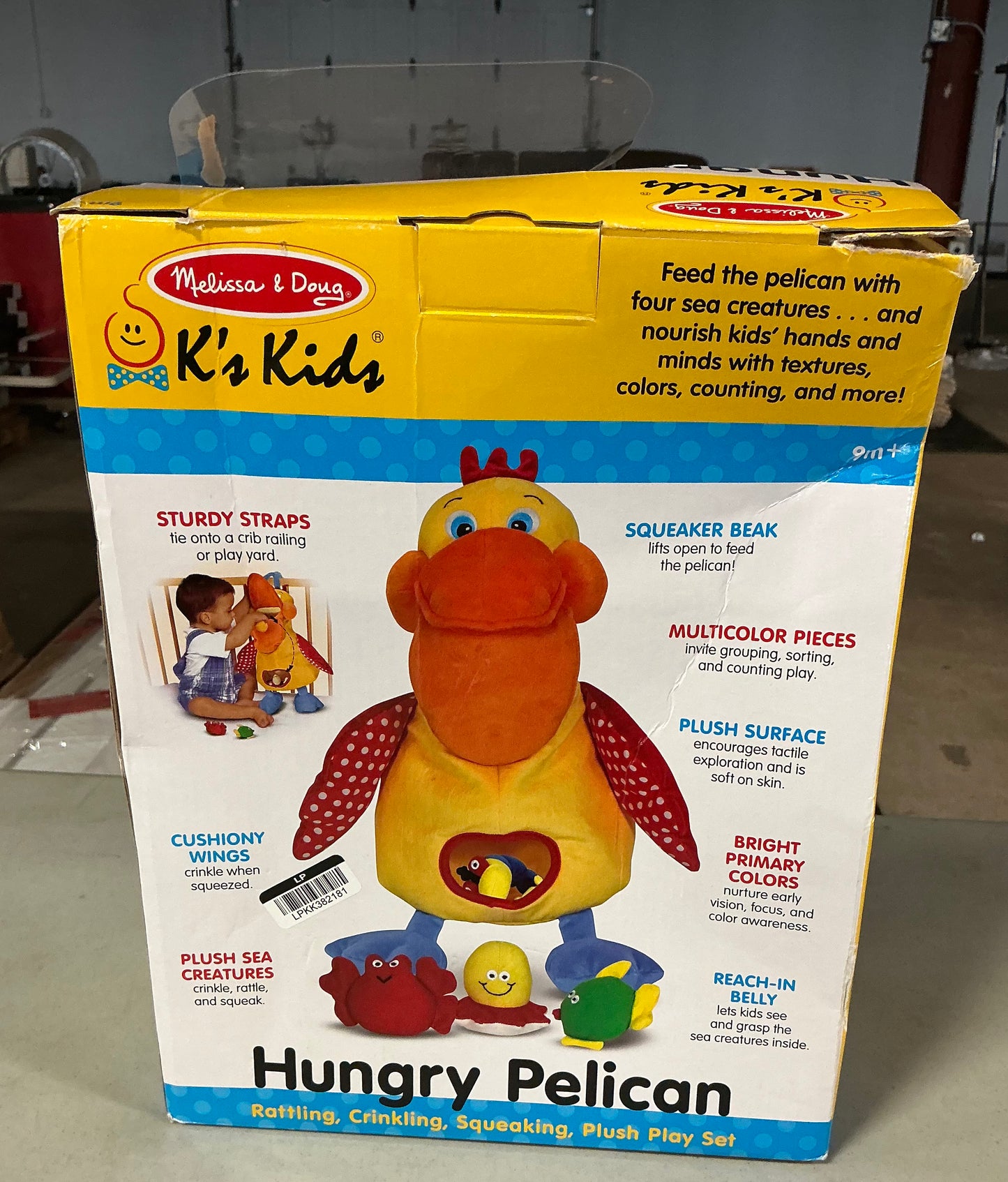 Melissa & Doug hungry pelican plush play set - DAMAGED BOX